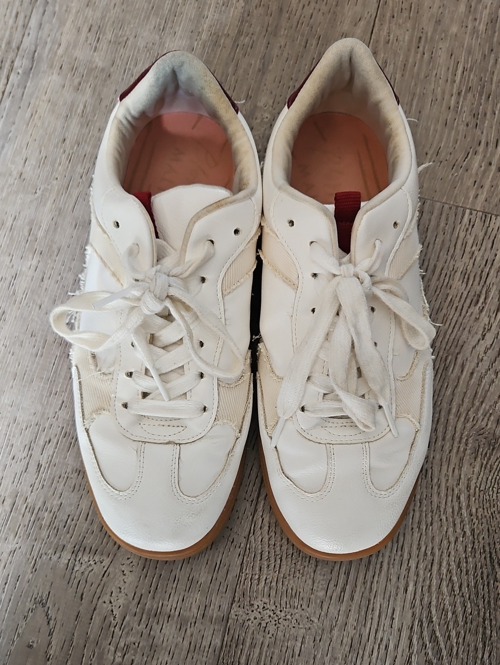 Canvas And Leather Sneakers